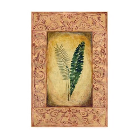 Pablo Esteban 'Fern Leaf Framed 6' Canvas Art,16x24